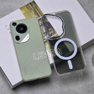 Case Magnetic Black Clear Transparan Case For Huawei Pura 70 Ultra Wireless Charge Compatible With MagSafe