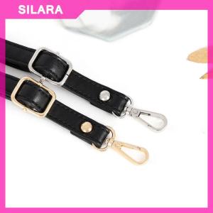 SILARA Fashion PU Leather Shoulder Strap Crossbody Bag Strap 130cm Long Double-layer Replacement Bag Belt DIY Buckle Bag Accessories