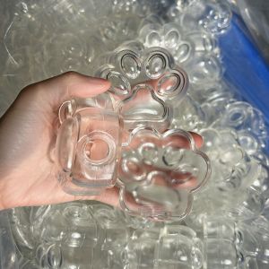 5Pcs Cat Paw DIY Empty Ball Skin Slow Rebound Fidget Sensory DIY Pressure Ball Kit Creative Hollow Handmade Ball Skin Adults Beginners
