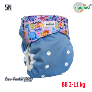 Clodi Bayi  Baru Lahir Popok Cuci Ulang newbron Clodi Nadnad Cover Perekat