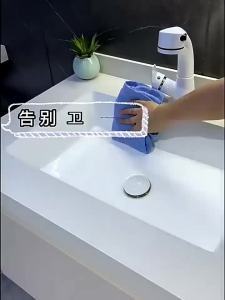 Bathroom Vanity Set Double-Layer Marble Wash Basin Cabinet set Mirror Cabinet Set Free Tap and Pop Up Waste Large capacity bathroom storage cabinet