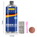 Lebih kuat dari pengelasan Lem Besi lem logam 100g Cepat kering dalam 3 detik Tahan minyak Tahan suhu tinggi pengawet Digunakan kedap air untuk mengisi berbagai cacat ikatan baja(Lem AB Lem Campur Lem Super Glue Metal casting glue). 