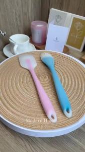 Silicone Spatula Pastry Brush Silicone Brush Cake Batter Spoon Oil Basting Brush Cream Scraper for Baking Cake BBQ Cooking