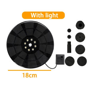 Solar Panel Powered Water Fountain for Pool and Garden Water Sprinkler Sprayer Water Pump 3 Spray Heads Aquarium Fountain