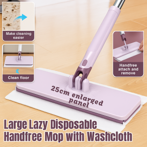 Static Electricity Large Clip Cloth Mop Household Disposable Washcloth Lazy Handsfree Mop