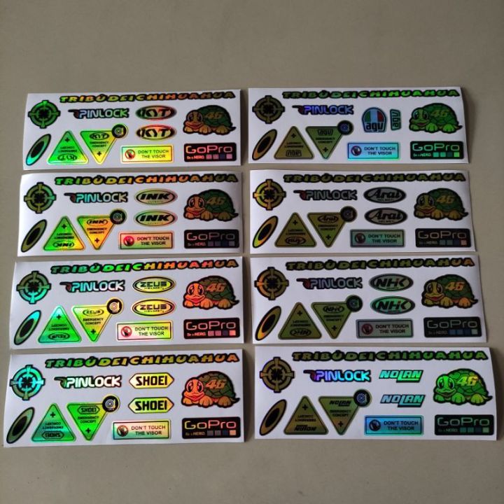 Stiker helm visor pemanis helm hologram | Lazada Indonesia