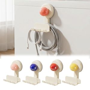 YUBAGUANB No Drill Suction Cup Plug Hook Space Saving Multi-Purpose Power Cord Storage Organizer Household Storage Wall Mount Wall Mount Socket Holder Kitchen