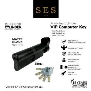 Silinder Kunci - Cylinder SES VIP Komputer 70mm EK (Knob) BM