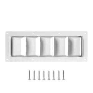 Heavy Duty Louvered Vent Grille Cover for RVs Boats Campers Easy DIY Installation Corrosion Resistant ABS Construction