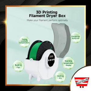 Kingroon 3D Filament Dry Box Adjustable Temperature & Time Dryer Dehydrator for 3D Printer Filament