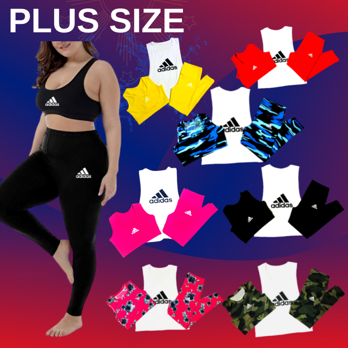 PLUS SIZE!! [NCP] BEST SELLING YOGA OUTFIT! ZUMBA WEAR / FOR GYM / COTTON &  NYLON FABRIC / SPORTS WEAR / FITNESS / STRETCHABLE / COMFORTABLE