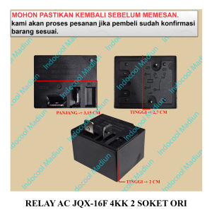 RAJ16 RELAY AC SOKET / RILAI / RELAY AC JQX-16F 4KK 2 SOKET ORI