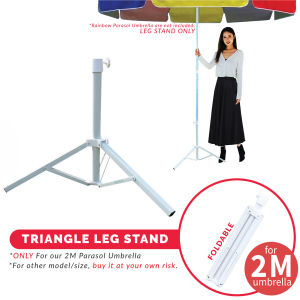 Foldable Triangle Leg Stand for 2M Rainbow Parasol Umbrella Kaki Payung Besar Beach Outdoor Umbrella Base Holder