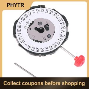 【PHYTR】 Quartz Movement Repair Replacement Watch Date At 3 With Adjust Stem For Miyota 2115