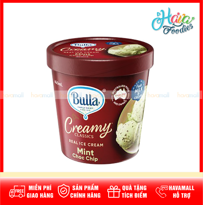Bulla Creamy Classics Ice Cream Mint Choc 2L