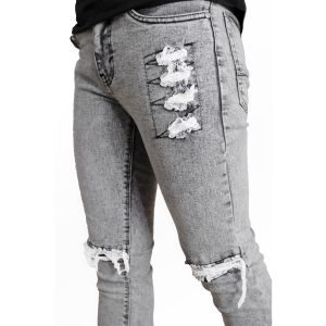 Celana Panjang Jeans Sobek lutut Fashion Pria Distro Terlaris