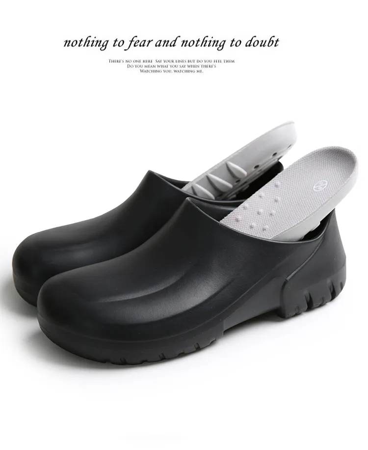 Non-slip Chef Shoes Waterproof and Oil-proof Kitchen Shoes Lightweight  Comfortable Wear-resistant Work Shoes 35-46