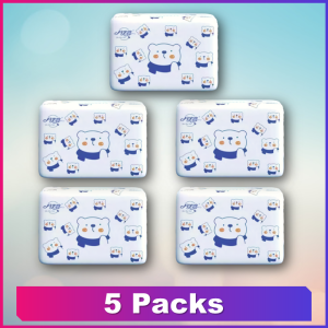 【5 Packs】400 Sheets Tissue Paper【100 Pulls x 4-Ply】Large Size 130mm x 180mm Skin Friendly Facial Virgin Wood Pulp Tisu
