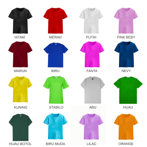 Kaos Anak Gratis Sablon Photo dan Nama Cotton combed 30s 1-11 Tahun