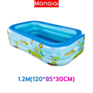【 jumbo promo】Monqiqi kolam renang/kolam mandi anak/Renang Anak  Kolam tiup murah 1.2/1.5/1.8/2.0m kolam renang raksasa anak-anak