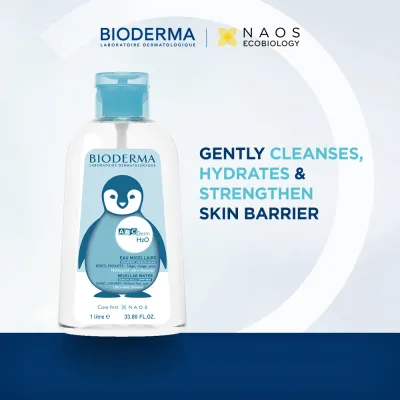 Bioderma ABCDerm H2O Ultra-Gentle Non-Rinse Micellar Water (Babies and Childrens Skin) 100ml/1L