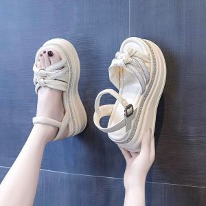 [Free Shipping] Roman Sandals For Women Summer Outdoor Wear 2026 New Fashion Versatile Thick-Soled High Heels WomenS Platform Shoes