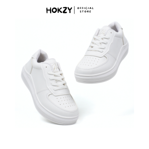 Sepatu Sneakers Wanita Kets HOKZY JENNER Black White - Sepatu Sport Shoes Wanita Hitam Putih