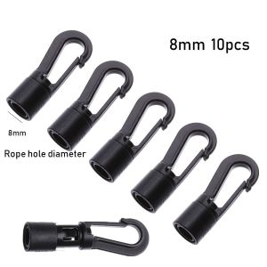 METALIX 5/10pcs Bungee Shock Tie Outdoor Tool Plastic POM Clips Elastic Ropes Buckles Clothesline Straps Hooks Rope Buckle Camping Tent Hook