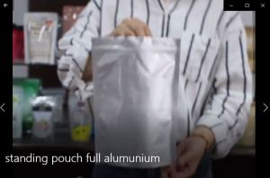 [15x22cm] 10 Pcs Standing Pouch full Aluminium Foil Tebal I Kemasan Kopi Snack I Kemasan Paper Ziplock