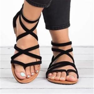 [Free Shipping] Taizhou WomenS Shoes New Summer Model Large Size Closed-Back Sandals Casual Flip-Flop Flat Sandals
