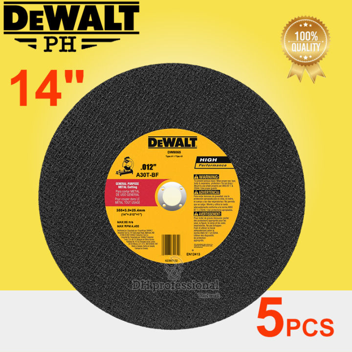 DeWALT cut off wheel 14 inches Abrasive Metal Cutting Disc Chopsaw Chop
