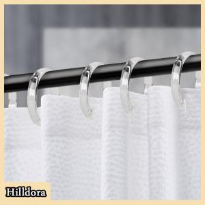 [Hilldora] 12Pcs Mở Rèm Nhẫn Rèm Vòng Nhẫn Tắm Rèm Clip Cho Rèm Cửa Và Rèm Thanh