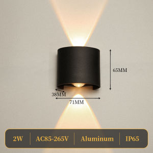 CANMEIJIA Warm Light LED Wall Light Outdoor Waterproof IP65 3000K Nordic Modern Indoor Outdoor Lamp for Balcony Garden Bedroom. Waterproof IP65 low power/high brightness 5-year warranty.