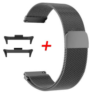 สาย For Xiaomi Mi Band 8 9 Pro Smart Watch สายรัดสแตนเลสของ For Xiaomi Band 9 Pro แม่เหล็ก Milanese Loop สายนาฬิกา Mi Band 8Pro MiBand 9Pro