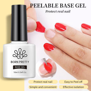BORN PRETTY Peelable Base Gel 7ML Base Coat Áo Khoác Siêu Đỉnh Áo Khoác Mờ