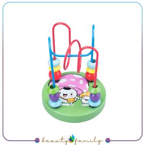 BF-M333 Mini Round Beads Game Mainan Kayu Anak Karakter Animal Lucu / Mainan Edukasi Anak Wire Maze