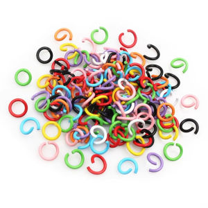 100pcs Colored Open Jump Rings O Ring Connectors For Choker Necklaces Bracelet Chain Jewelry Making