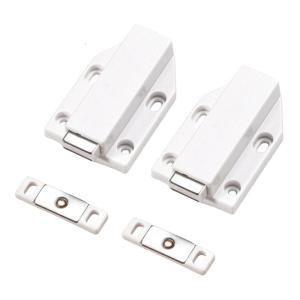 Magnetic Push to Open Cabinet Latches 2Pieces Strong Push Out Designs for Kitchen Supplies and Closet Daily Use