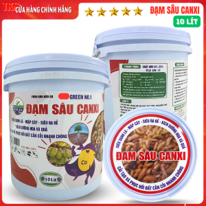 DỊCH ĐẠM SÂU CANXI Phân Hữu Cơ Giàu Dinh Dưỡng Xanh Lá Mập Thân Nuôi Trái Dưỡng Rễ - Xô 10 Lít