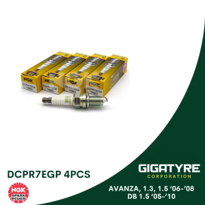 GIGATYRE - NGK SPARK PLUGS DCPR7EGP 4PCS PLATINUM SPARK PLUG FOR TOYOTA AVANZA 1.3 1.5 2006 - 2008 / BB 1.5 2005 - 2010