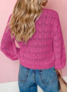 Dokotoo  Womens Cardigan Sweater  2025  Lightweight Autumn Clothing fashion Long Sleeve Crochet Top Casual tops