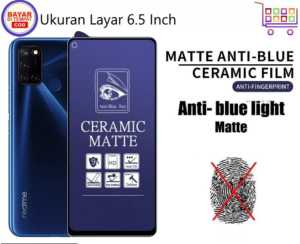 tg anti blue light realme c17 anti sinar radiasi tempered glass pelindung layar anti gores full screen