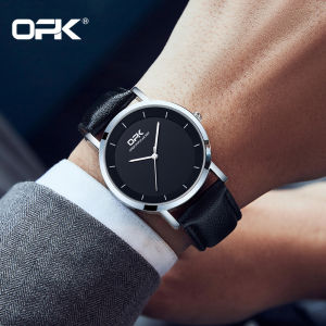 OPK Fashion Watch for Men Waterproof Original 2021 Simple Leather Quartz Wrist Watch for Students