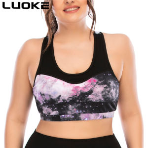 LUOKE Yoga Bra for Women Baju Perempuan Blouse Underwear Women with Chest Pad Large Size Comfortable and Convenient