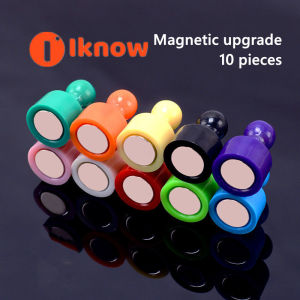 I know 10 Magnetic Push Pins Miniature Game Piece Color Magnet Useful for Fridge Office Map Magnets Kitchen Magnets Whiteboard Magnets Photo Magnets Fun Colorful Classroom Magnets Pawn Style (Stronger)