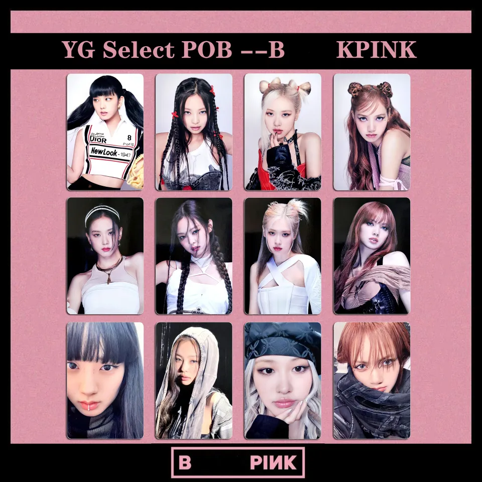 Blackpink YG Select POB Photo Cards Born Pink Jennie Lisa Jisoo