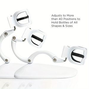 FGJHD Adjustable Effortless Manicure Pedicure Companion Anti-Spill Easy Grip Nail Polish Holder Nail Art Accessory Manicure Tool Hands-Free Manicure Stand for Smooth Application