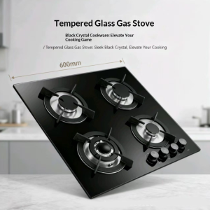 KKOLE Built In Gas Stove Two-burner Power Large families Tempered Glass Portable Electronic Ignition Burner Family gatherings