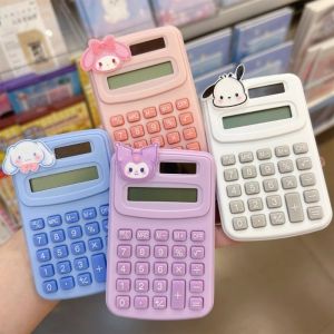 Kawaii Anime Sanrio Hello Kitty Calculator Kuromi Cinnamoroll Girl Student Portable Mini Calculator Stationery Office Supplies