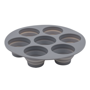 7 Hole Cake Mold Foldable Baking Mold Circular DIY Porous Cake Mold Food Grade Silicone Kitchen Accessories